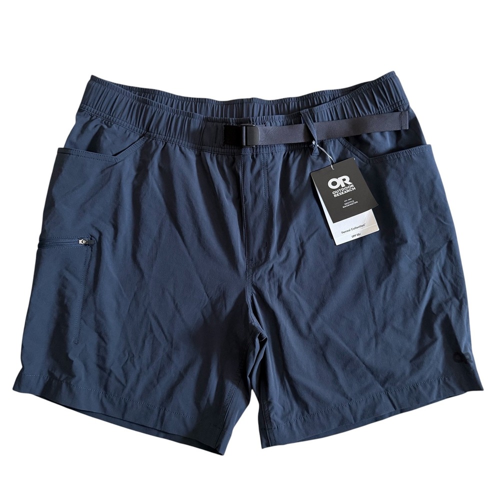Outdoor Research Mens XXL Navy Blue Performance Unlined Shorts 7" Inseam NWT